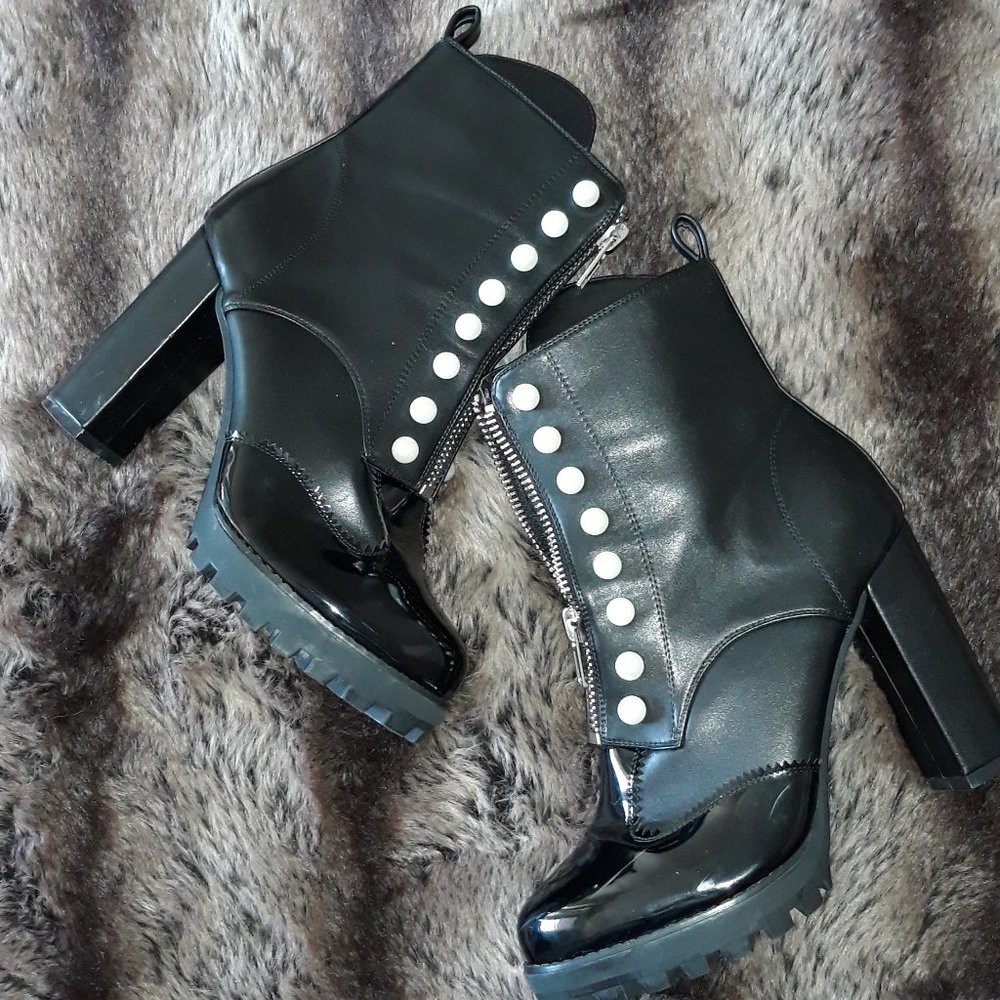 PrettyLittle Thing Black Pearl Boots